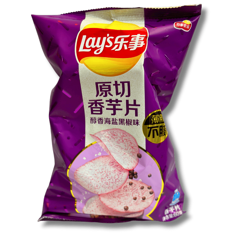 - Lays Taro Chips Meersalz und Schwarzer Pfeffer -